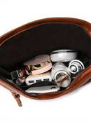 Bolsa de Couro Transversal  -  Frete Grátis