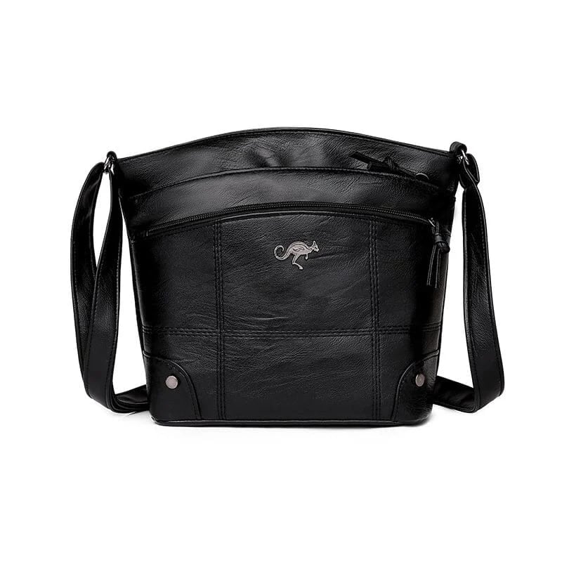 Bolsa de Couro Transversal  -  Frete Grátis