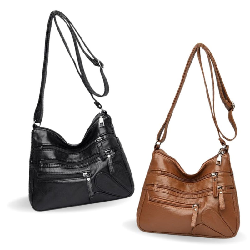 Bolsa casual de couro - Nanny - Frete Grátis