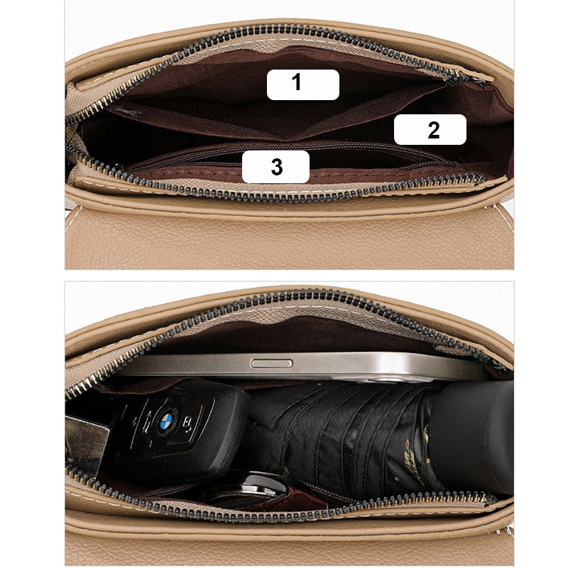 Bolsa Feminina De Couro Crossbody - Luyza - 50%off + Frete Grátis