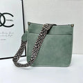 Bolsas Transversal de Couro Crossbody Com Alças Animal Print