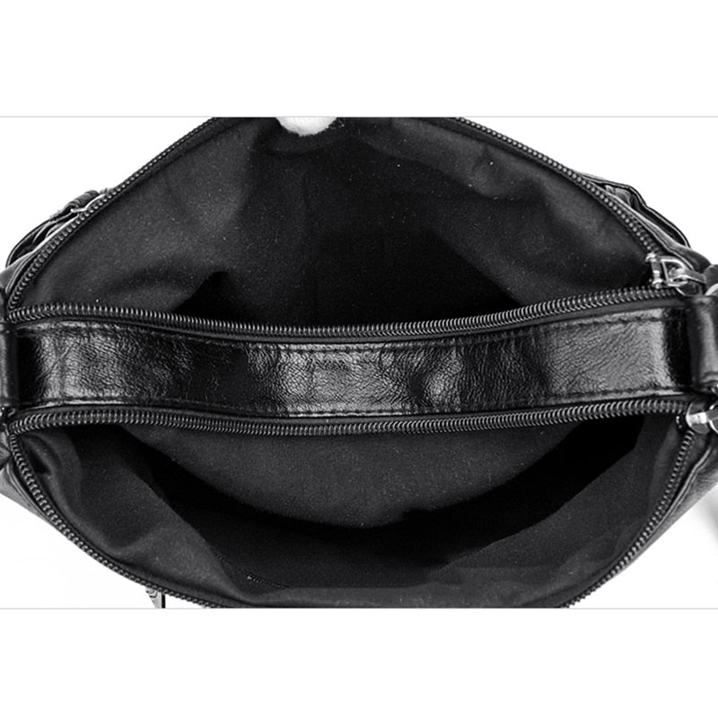 Bolsa casual de couro - Nanny - Frete Grátis