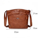 Bolsa de Couro Transversal  -  Frete Grátis