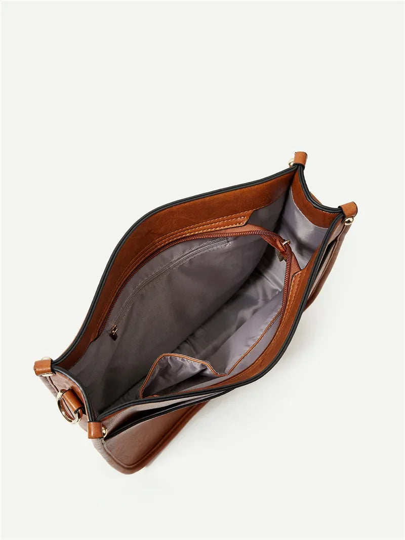 Bolsas Transversal de Couro Crossbody Com Alças Animal Print