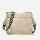 Bolsas Transversal de Couro Crossbody Com Alças Animal Print
