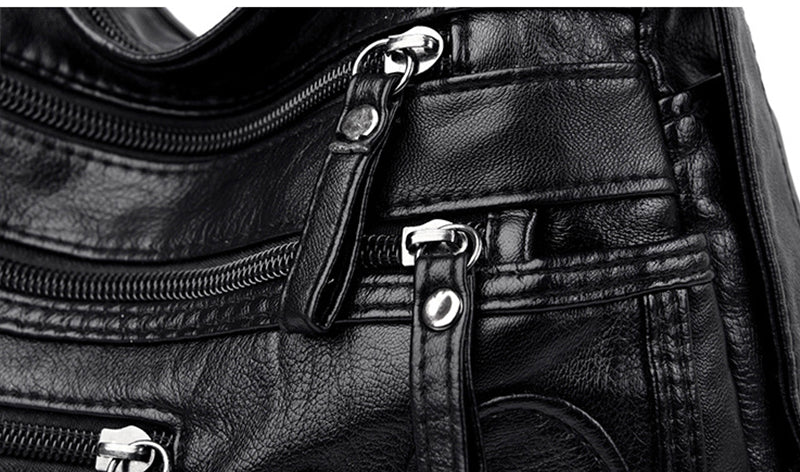 Bolsa casual de couro - Nanny - Frete Grátis