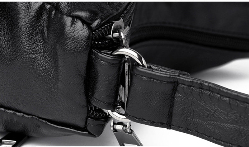 Bolsa casual de couro - Nanny - Frete Grátis