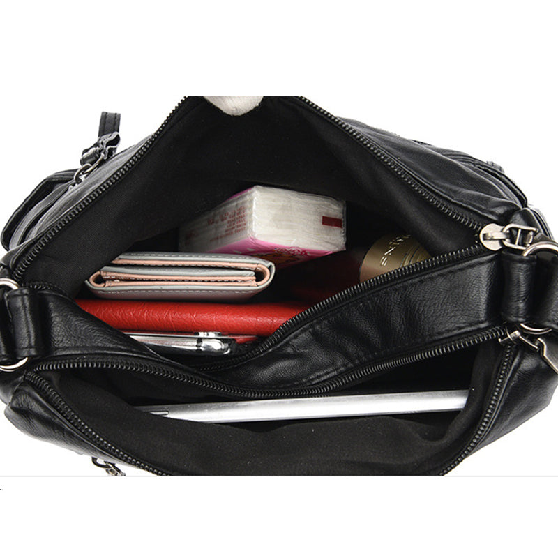 Bolsa casual de couro - Nanny - Frete Grátis