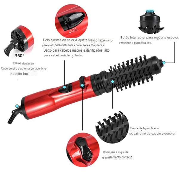 Escova Secadora e Modeladora Rotativa - Maier Italy