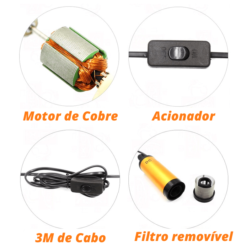 Bomba de Óleo Elétrica Portátil - Shop Da Fábrica
