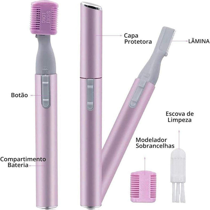 Mini Depilador Elétrico Sobrancelhas - Buço Caneta Depiladora - Shop Da Fábrica