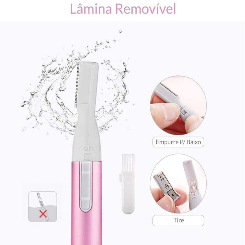 Mini Depilador Elétrico Sobrancelhas - Buço Caneta Depiladora - Shop Da Fábrica