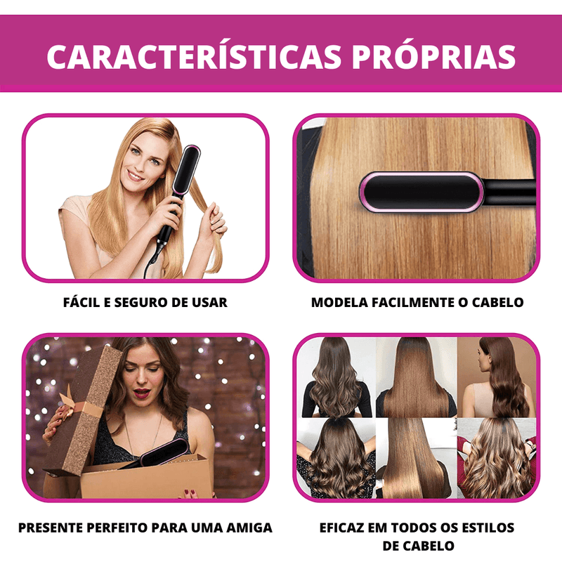 Escova Alisadora - Alisax Profissional - Shop Da Fábrica