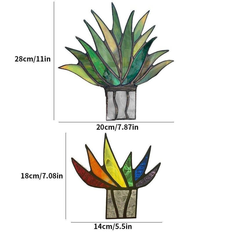 🌺 Planta Em Vitral Decorativa🌺 - Shop Da Fábrica