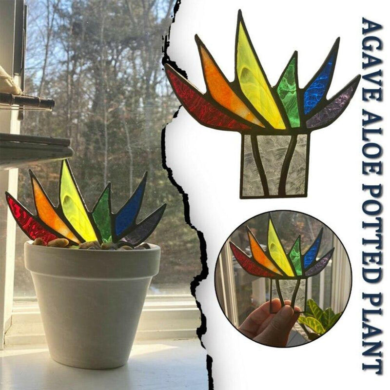 🌺 Planta Em Vitral Decorativa🌺 - Shop Da Fábrica