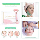 Massageador Facial Jade Roller & Gua Sha Quartzo Rosa - Shop Da Fábrica