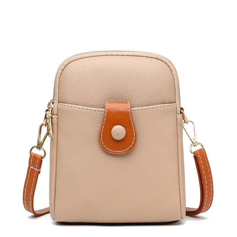 Bolsa de Couro - Feminice Crossbody - Frete Grátis