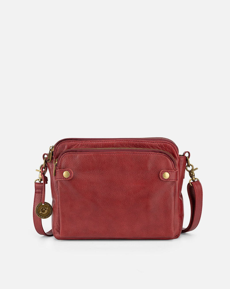 Bolsa tiracolo de couro transversal - Mariliche - 50%OFF + Frete Grátis