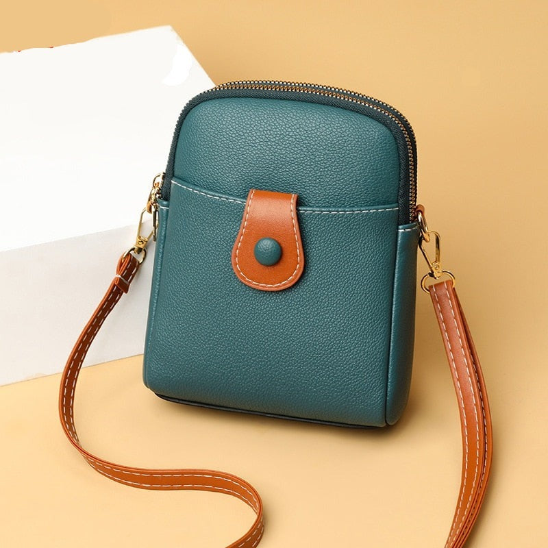 Bolsa de Couro - Feminice Crossbody - Frete Grátis