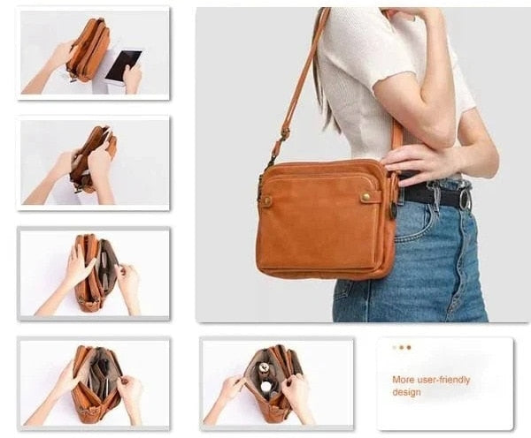 Bolsa tiracolo de couro transversal - Mariliche - 50%OFF + Frete Grátis