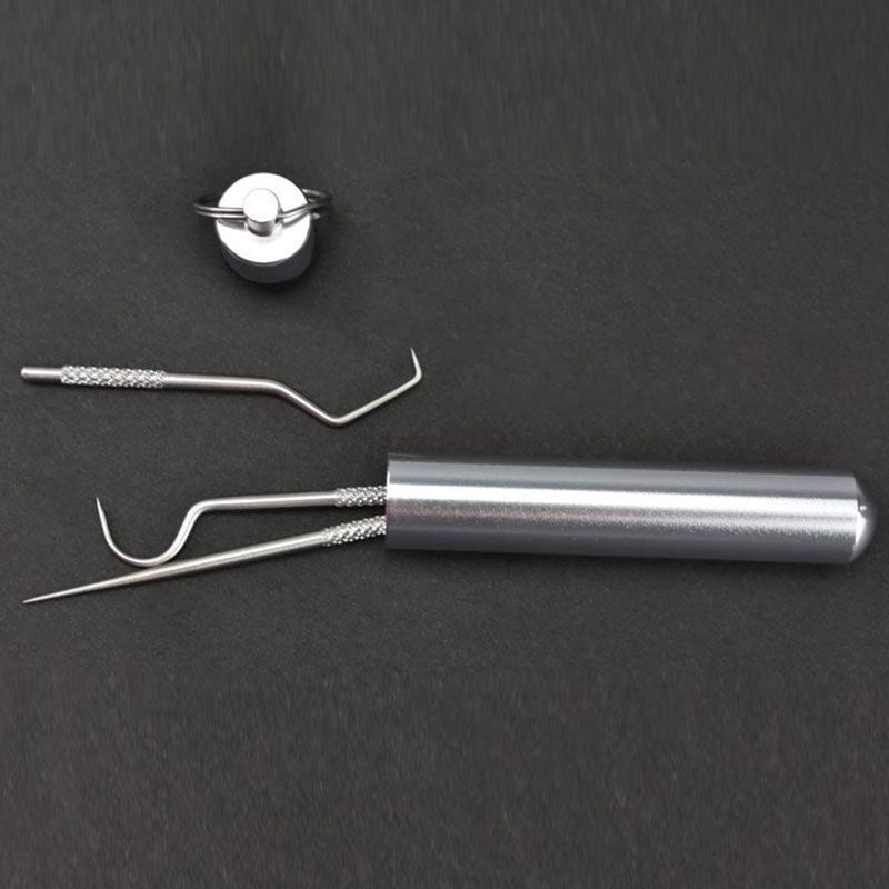 Conjunto de limpeza dental em aço inoxidável 7 peças - Shop Da Fábrica