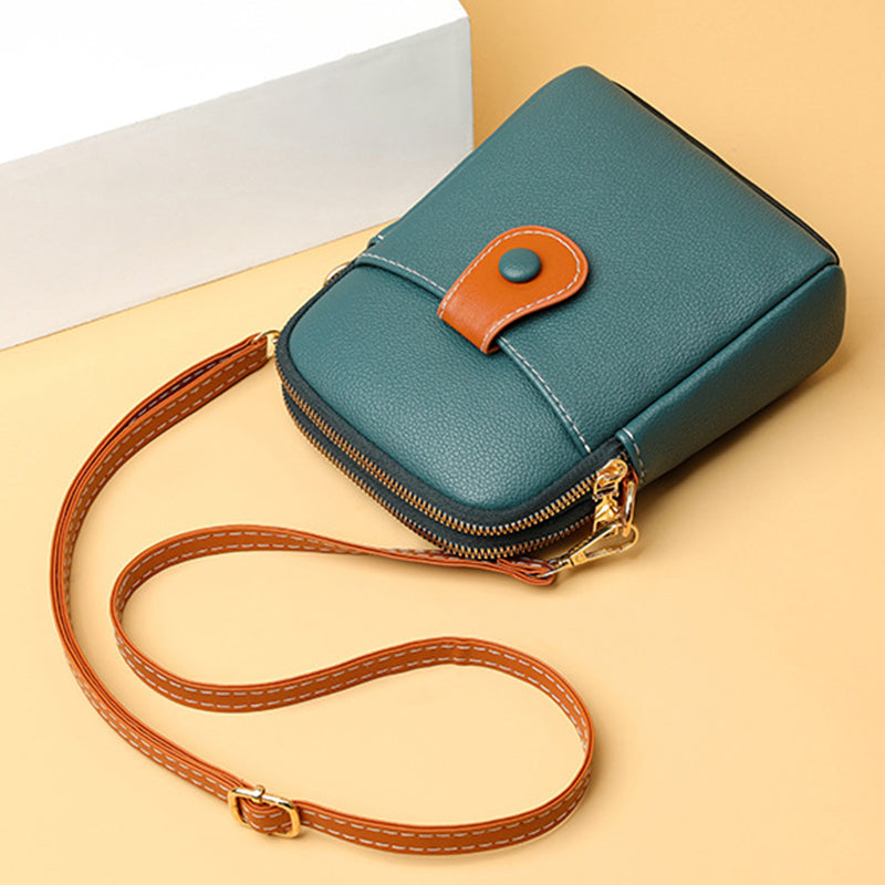 Bolsa de Couro - Feminice Crossbody - Frete Grátis