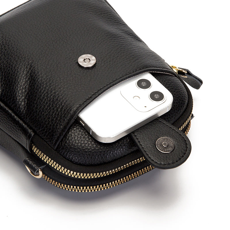 Bolsa de Couro - Feminice Crossbody - Frete Grátis